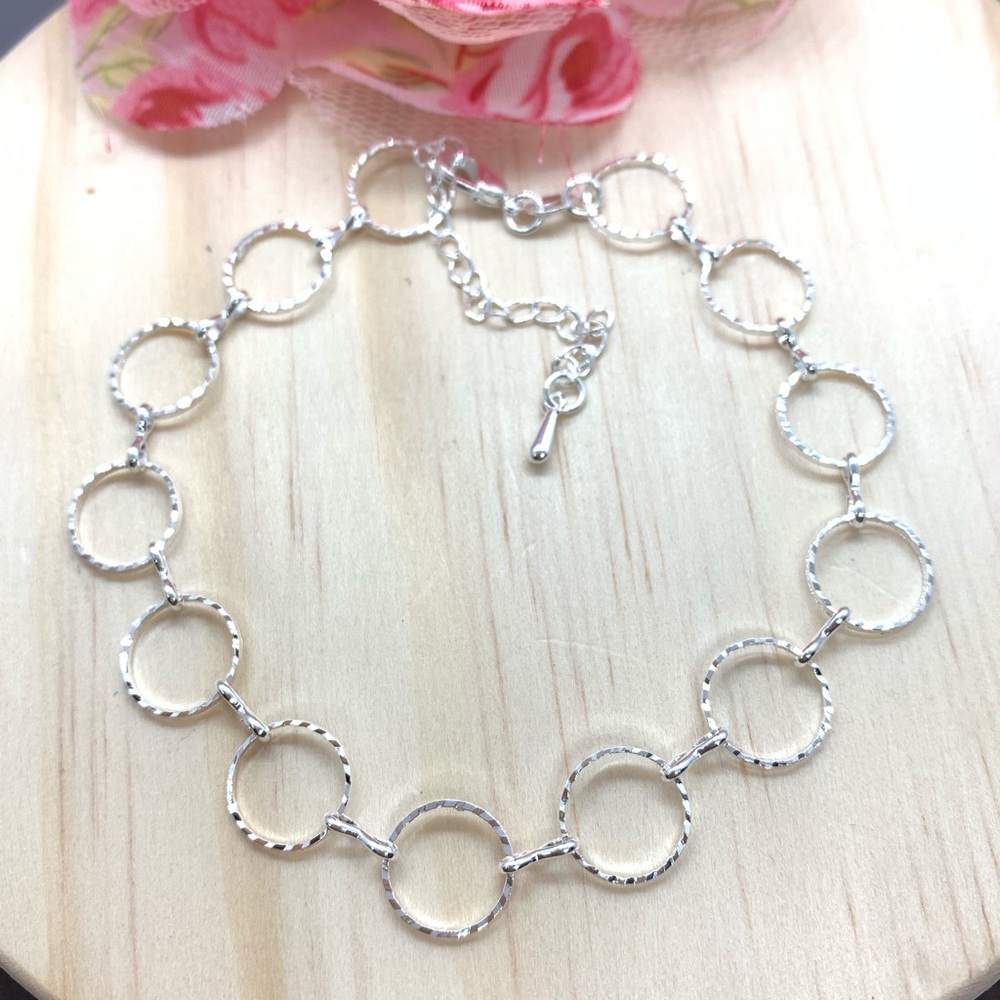 🌟 Dainty Anklet Chain Sterling Silver 925 - Picture 2 of 3